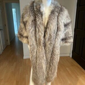 VINTAGE DUPLER'S FOX REAL FUR CAPE ONE SIZE